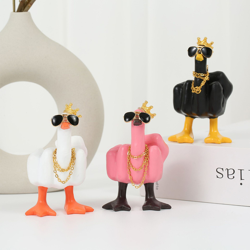 Middle Finger Cute Duck Figuri - Art Craft Duck reseña y precio