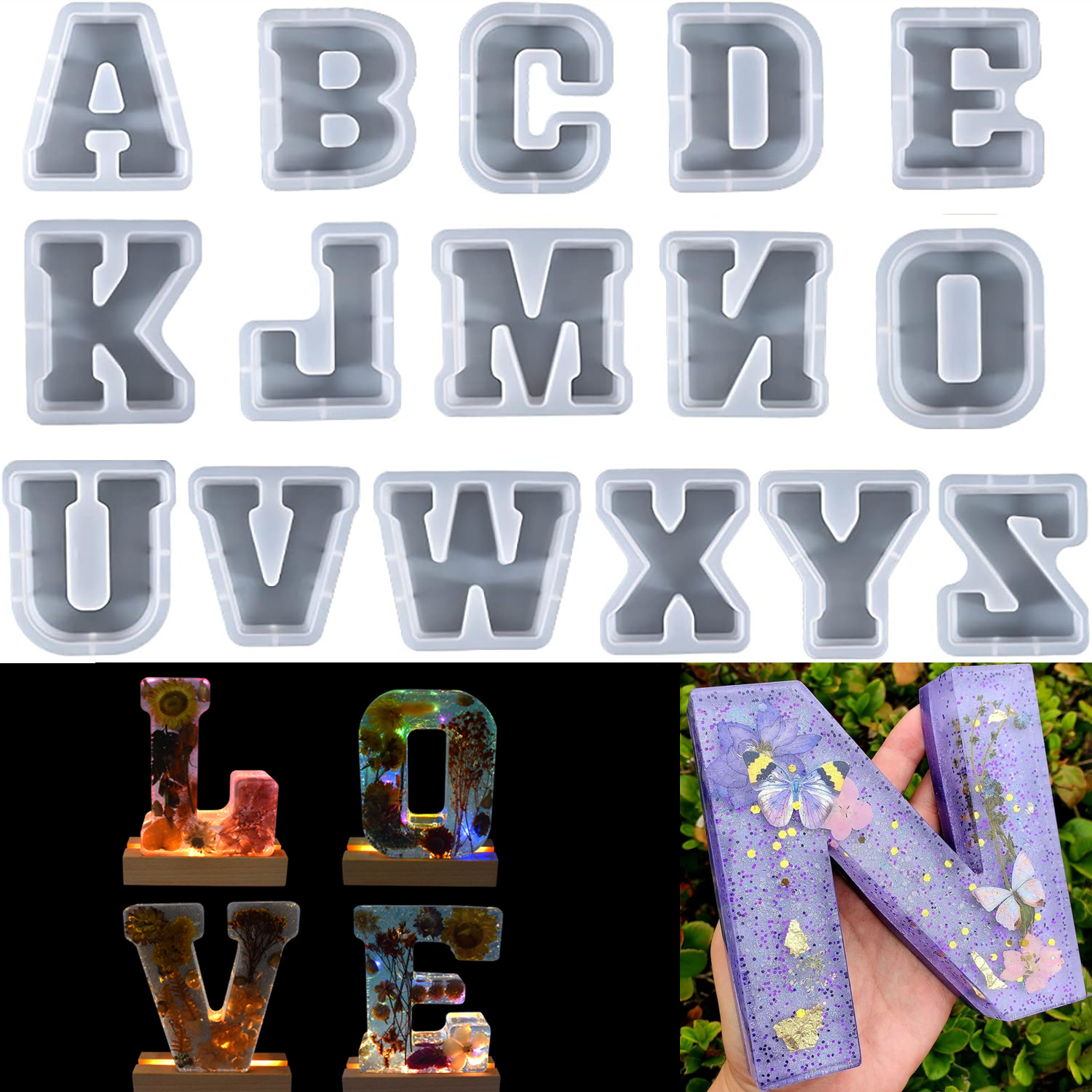 7 Inch Large Letter Silicone M - Art And Craft Letter Z reseña y precio