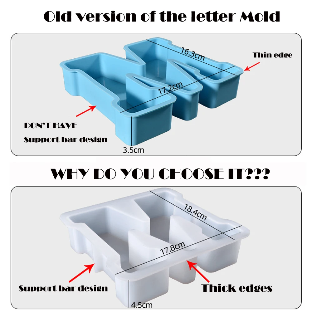 7 Inch Large Letter Silicone M - Art And Craft Letter Z reseña y precio