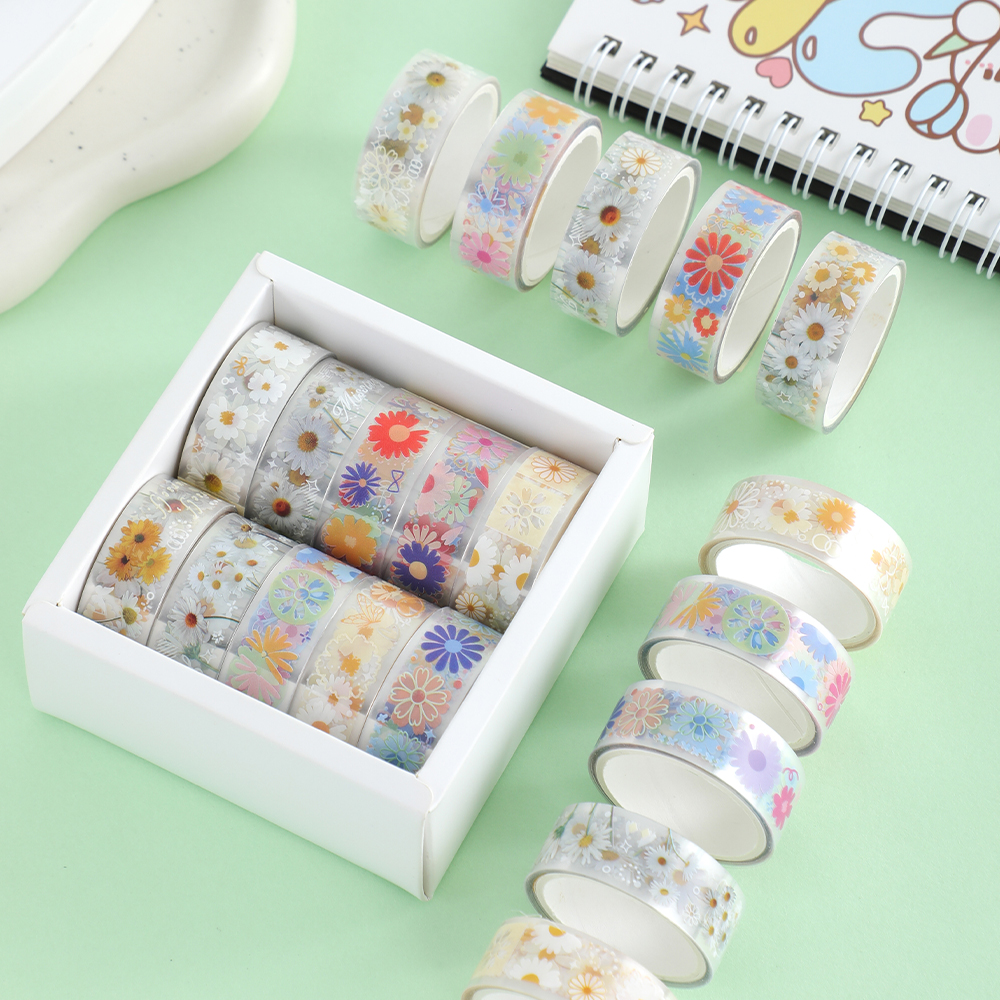 10 Rolls Daisy PET Masking Tap - Art Craft Materials reseña y precio
