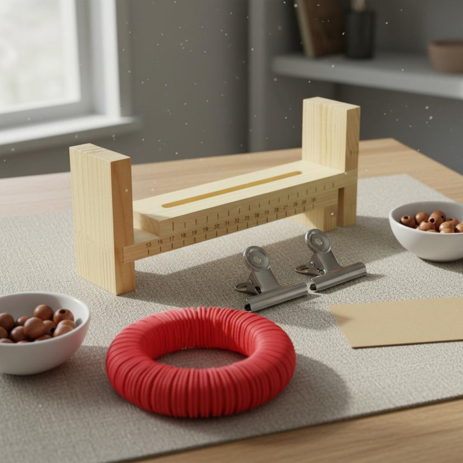 Wooden Bracelet Jig DIY Craft  - Loom Weaving Frame reseña y precio