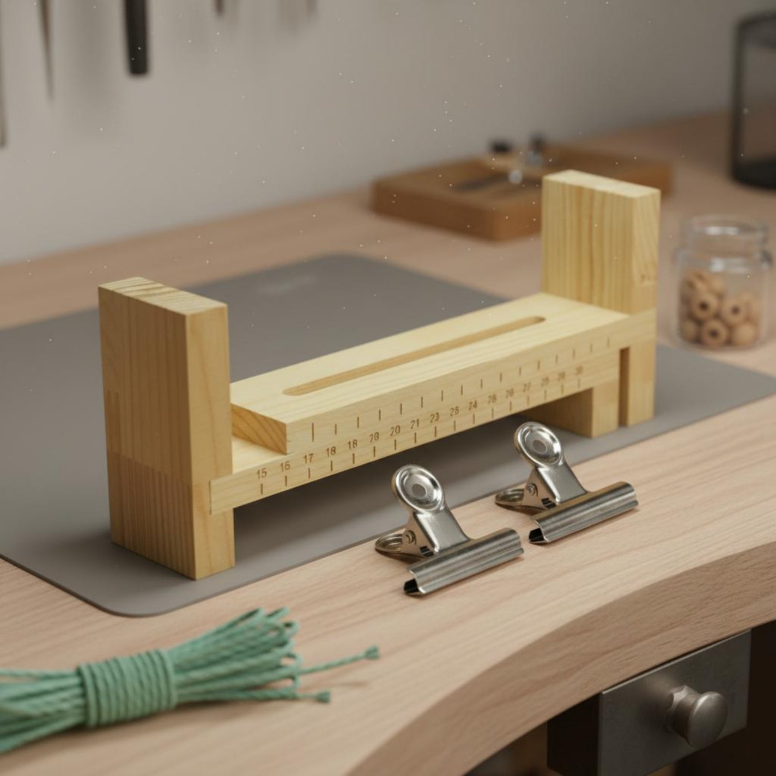 Wooden Bracelet Jig DIY Craft  - Loom Weaving Frame reseña y precio