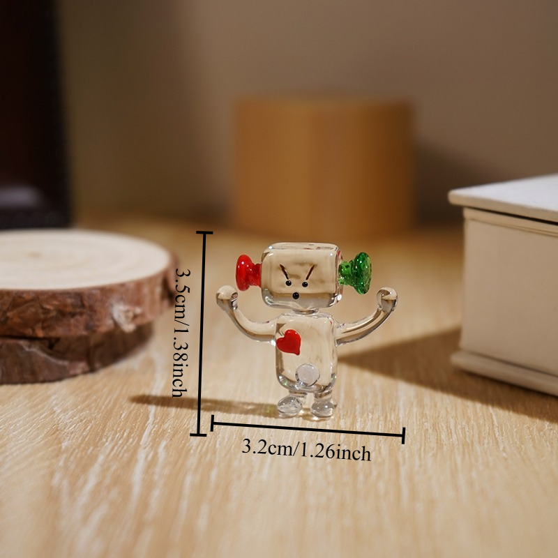 Cute Face Robot Handcrafted Gl - Art Craft Robot reseña y precio