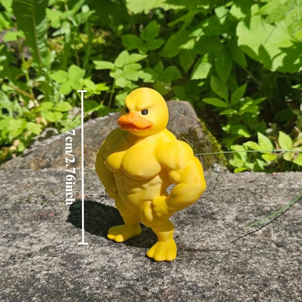 Muscle Duck Statue -3D Desktop - Art Craft Duck reseña y precio