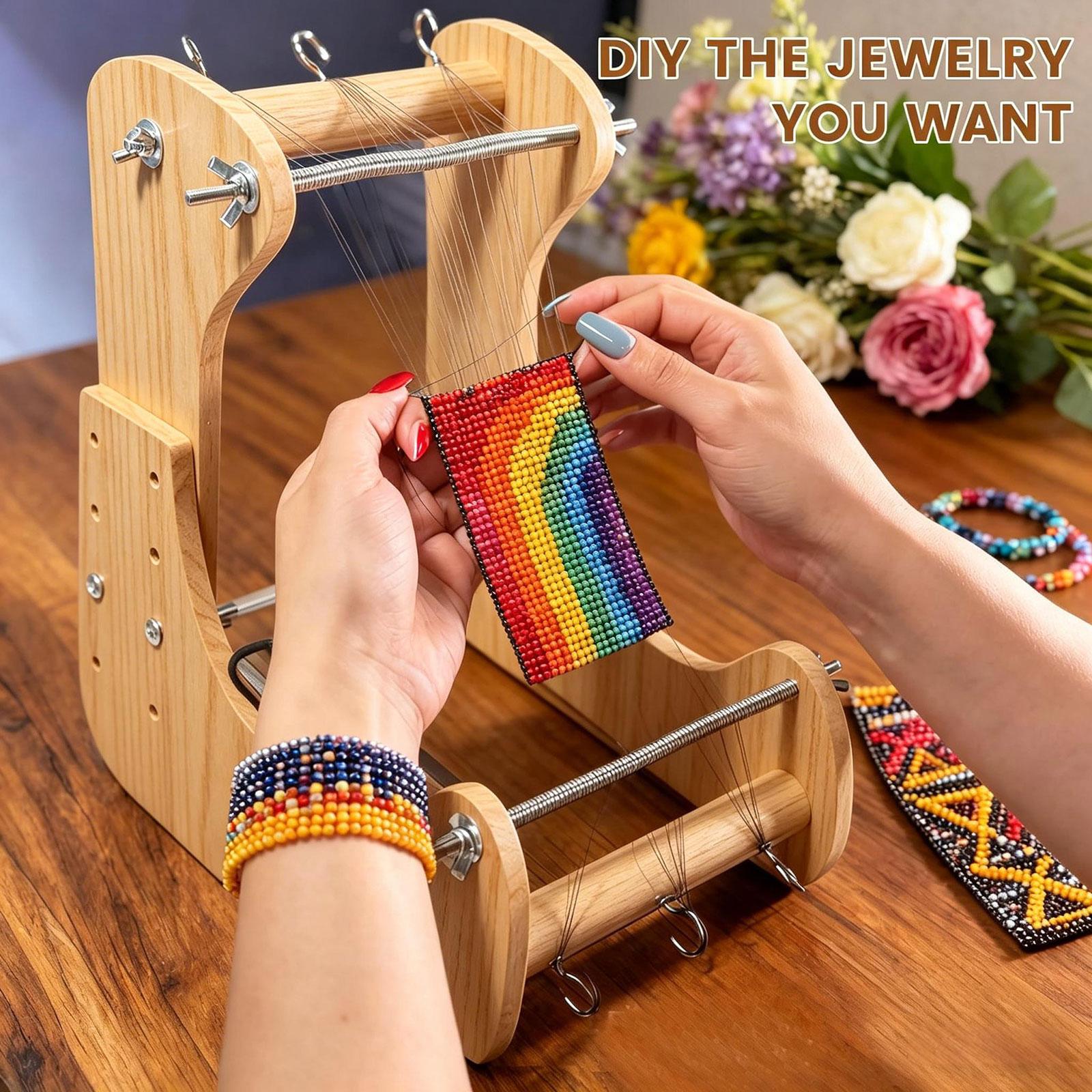 Versatile Bead Loom Adjustable - Loom Weaving Frame reseña y precio